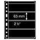 Pochettes plastiques Vario Plus, extra rigides, 4 Compartiments, noir