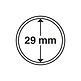 Capsules pour pièces de monnaie diamètre intérieur 29 mm