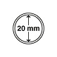 Capsules pour pièces de monnaie diamètre intérieur 20 mm