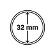 Capsules pour pièces de monnaie diamètre intérieur 32 mm