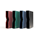 Etui pour classeur DIN A4, 64  pages noires, couverture ouatinée en cuir*, bleu