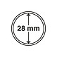 Capsules pour pièces de monnaie diamètre intérieur 28 mm