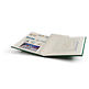 Classeur Basic, DIN A4, 16 pages blanches, couverture non matelassée, vert