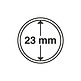 Capsules pour pièces de monnaie diamètre intérieur 23 mm