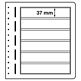 Leuchtturm feuilles neutres LB, 6 Compartiments, 190x 37 mm