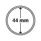 Capsules pour pièces de monnaie diamètre intérieur 44 mm