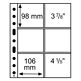 Pochettes plastiques Grande, avec 6 pochettes, 106x98 mm, transparent