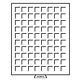 Médaillier MB 80 Compartiments carrés jusqu'à 24 mm Ø, teinte fumée