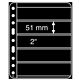 Pochettes plastiques Vario Plus, extra rigides, 5 Compartiments, noir