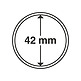 Capsules pour pièces de monnaie diamètre intérieur 42 mm