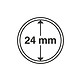 Capsules pour pièces de monnaie diamètre intérieur 24 mm