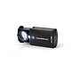Loupe de poche lumineuse rétractable. grossissement 20x, noir, Ø 18 mm