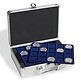 valisette Numismatique pour 120 pièces de 10/20 Euros sous capsules, 6 plateaux inclus