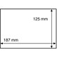 HP Pochettes de protection pour lettres et cartes postales,  pour 187x125 mm, transparent