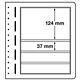 LEUCHTTURM feuilles neutres LB, 4 compartiments, 190x124 mm, 190x37 mm
