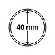 Capsules pour pièces de monnaie diamètre intérieur 40 mm