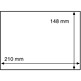 Basic 210 Pochettes de protection pour billets, 210x148 mm, transparent