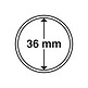 Capsules pour pièces de monnaie diamètre intérieur 36 mm