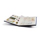 Classeur Basic, DIN A4, 32 pages blanches, couverture non matelassée, bleu