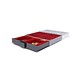 Médaillier MB 6 Compartiments  carrés de format 86x86 mm, teinte fumée