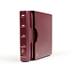 Leuchtturm Reliure à barre rotative design classique, avec étui de protection, rouge