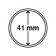 Capsules pour pièces de monnaie diamètre intérieur 41 mm