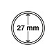 Capsules pour pièces de monnaie diamètre intérieur 27 mm