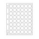 Feuilles en plastique Encap pour 48 capsules avec un diamètre de l'intérieur de 22 à 23m