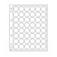 Feuilles en plastique Encap pour 48 capsules avec un diamètre de l'intérieur de 22 à 23m