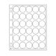 Feuilles en plastique Encap pour 30 capsules avec un diamètre  de l'int´rieur de 30 à 31mm