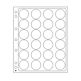 Feuilles en plastique Encap pour 24 capsules avec un diamètre  de l'int´rieur de 34 à 35mm