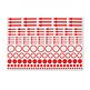 Autocollants de marquage incl. pois, cercles et flèches, paquet de 10