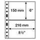 feuilles en plastique Grande Easy, 2 poch. horizont. billets banque, PP, clair, paq.de 50