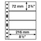 Pochettes plastiques Grande Easy, 4 poches transversales pour billets, transparentes, 50x