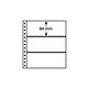 Leuchtturm feuilles R, 3 Compartiment, transparent, paq de 5