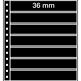 Leuchtturm feuilles R, 7 Compartiment, noir, paq. de 5