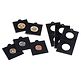 Matrix etuis carton , noir, diamètre intérieur 20 mm, autocollants, paquet de 100