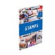 Classeur STAMPS A4, 16 pages noires, couverture non ouatinée et colorée (banderole bleue)