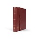 Classeur Premium, DIN A4, 64 feuilles noires, couverture ouatinée en cuir + étui, rouge