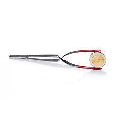 Pincette Pi9, plastifiée, pour pièces de monnaie, 16cm