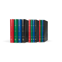 Classeurs pour timbres BasicCouverture non ouatinée pages(noires)